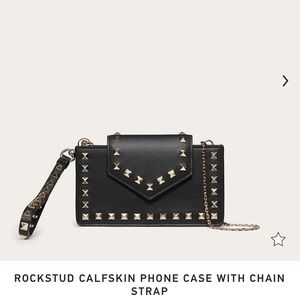 Valentino garavani rockstud phone wristlet